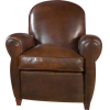 cuir pleine fleur marron fonc�