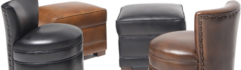 Nos Poufs en cuir