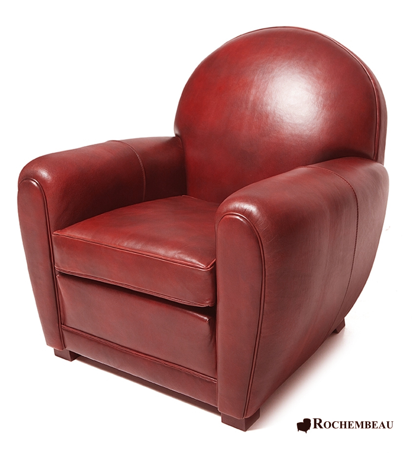 fauteuil club rouge