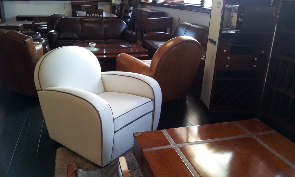 Fauteuil Club Chelsea Couleur Blanc Cuir De Vachette