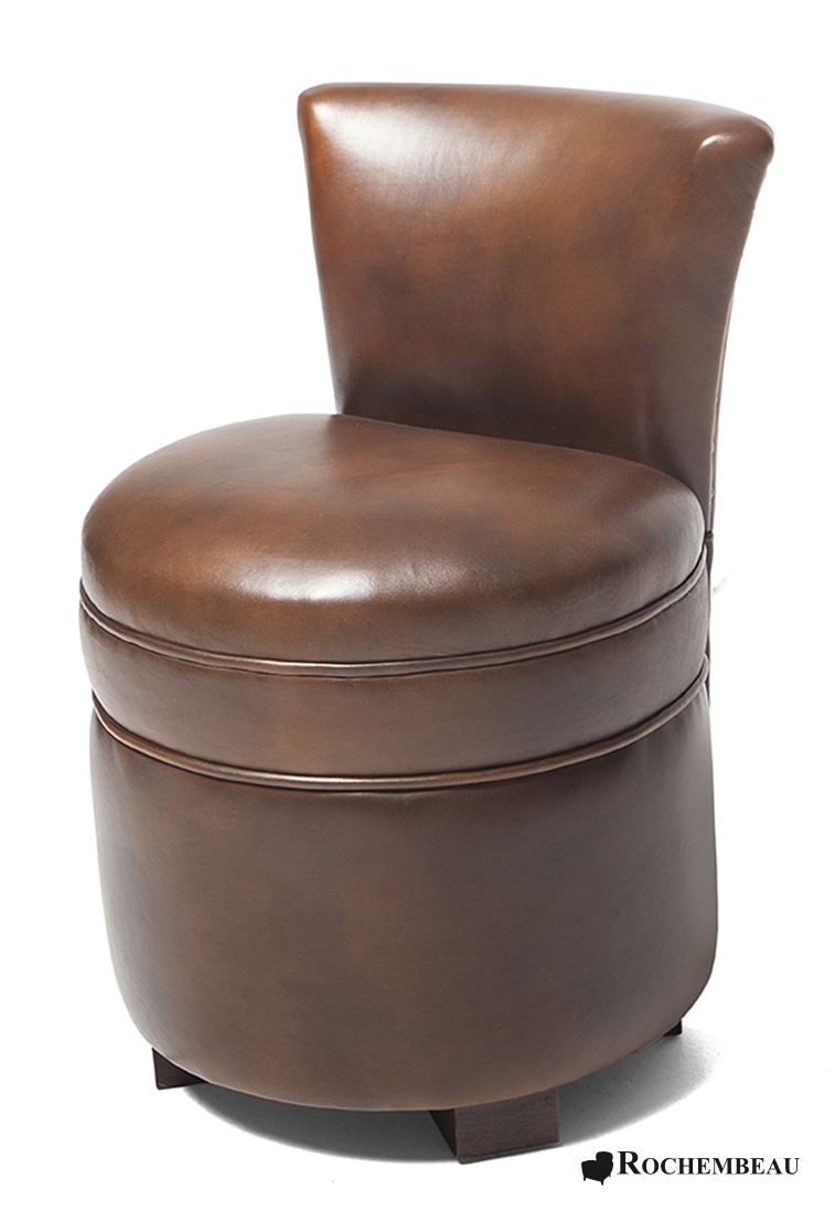 pouf avec dossier en cuir poufs rochembeau pouf avec dossier en cuir poufs rochembeau