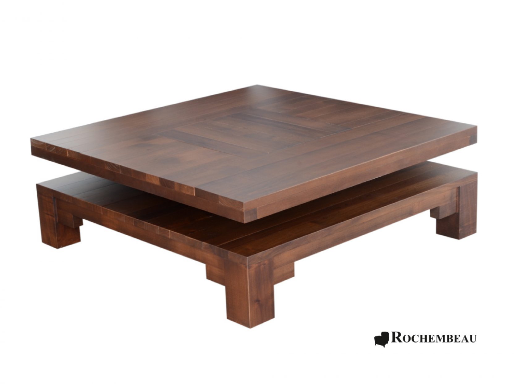 Grande Table Basse Rectangulaire En Verre – Style Art Déco, 160 Cm