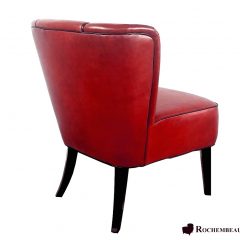 Fauteuil cocktail cuir VEGA 