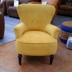 Fauteuil crapaud CALI jaune