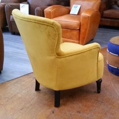 Fauteuil crapaud CALI jaune