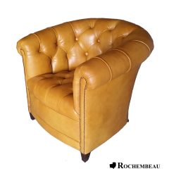 Fauteuil crapaud capitonné BRIGHTON