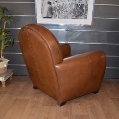 Fauteuil Club NEWQUAY - Marron foncé E1