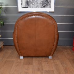 Fauteuil Club NEWQUAY - Marron foncé E1