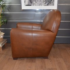 Fauteuil Club NEWQUAY - Marron foncé E1