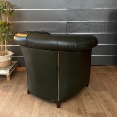 Fauteuil crapaud capitonné BRIGHTON - Vert Anglais
