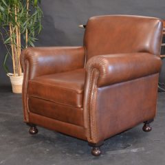 Fauteuil Club LIVERPOOL - Marron Foncé E1