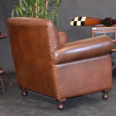 Fauteuil Club LIVERPOOL - Marron Foncé E1