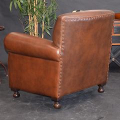 Fauteuil Club LIVERPOOL - Marron Foncé E1