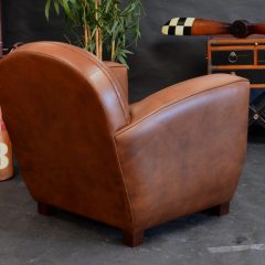 Fauteuil Club ART DECO - Marron foncé E1 