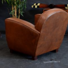 Fauteuil Club ART DECO - Marron foncé E1 