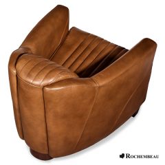 Fauteuil Club BATEAU cuir