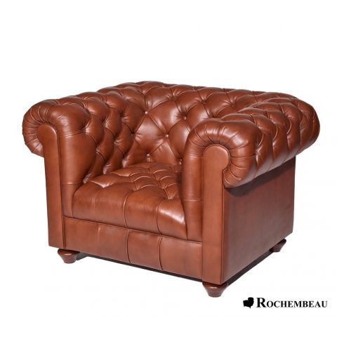 Fauteuil Chesterfield capitonné NEWTON 