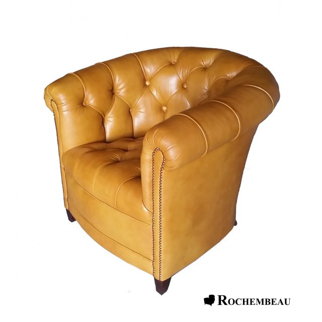 Fauteuil crapaud capitonné BRIGHTON