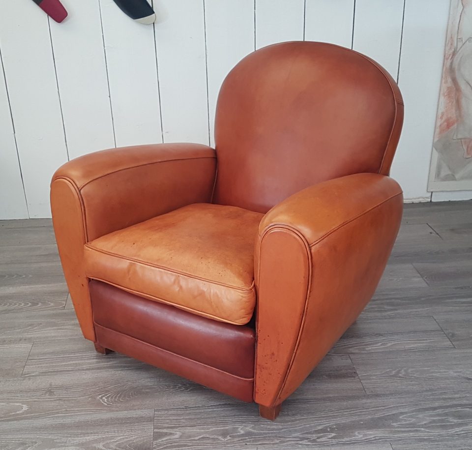 Fauteuil Club BRADFORD miel