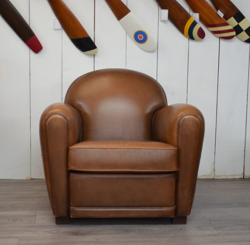 Fauteuil Club EVERTON - Marron B3