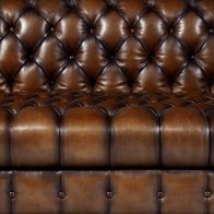 Canapé Chesterfield 3 places WILLIAM - Cacao - P1664-E8