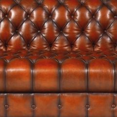 Canapé Chesterfield 3 places COOK Dossier Rond